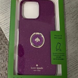 Kate Spade Sparkling Purple iPhone 15 Pro Max Case